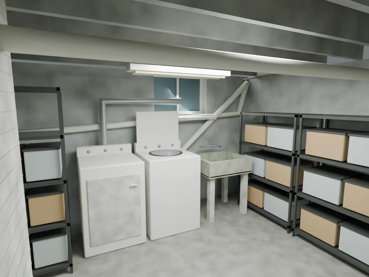Laundry and sink