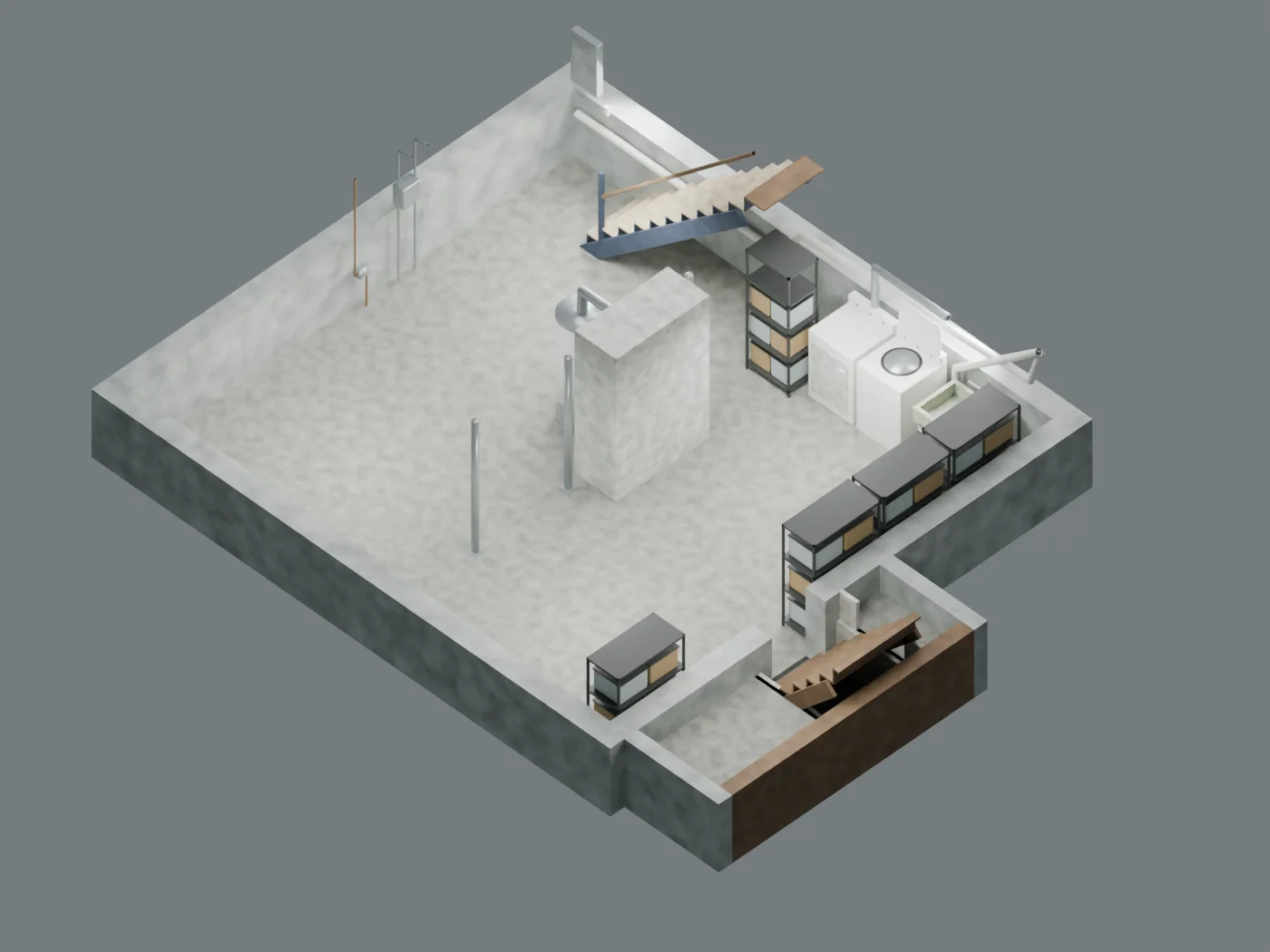 Basement: existing unfinished
