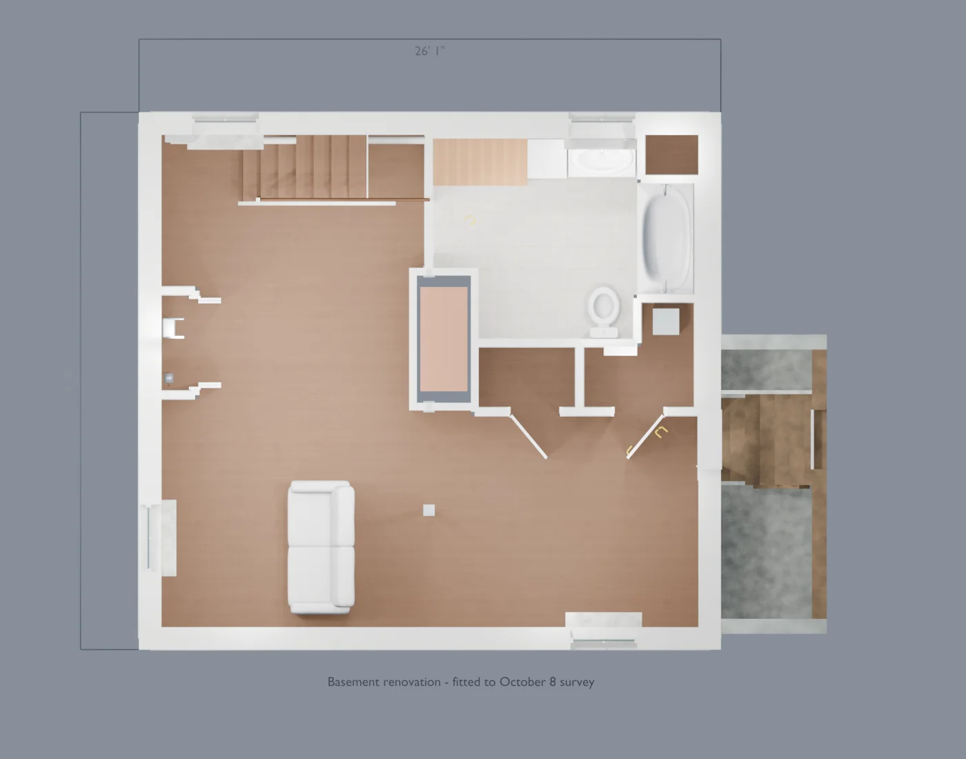 Basement floor plan