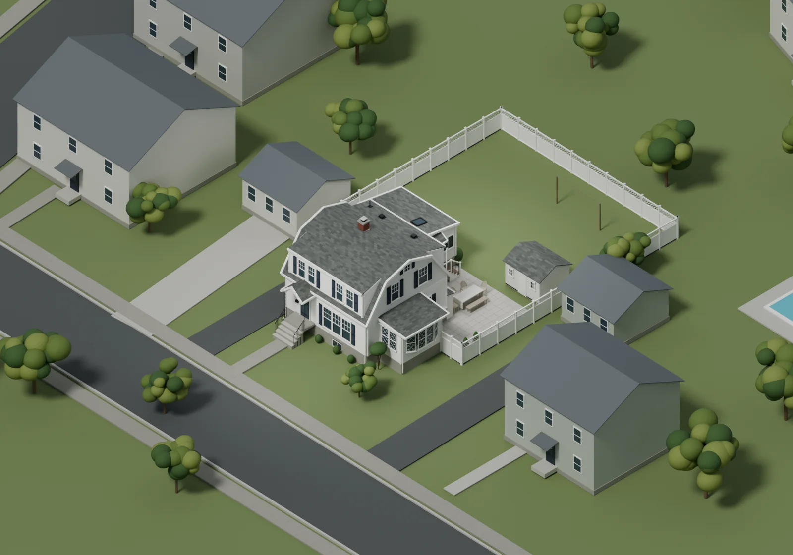 House and yard