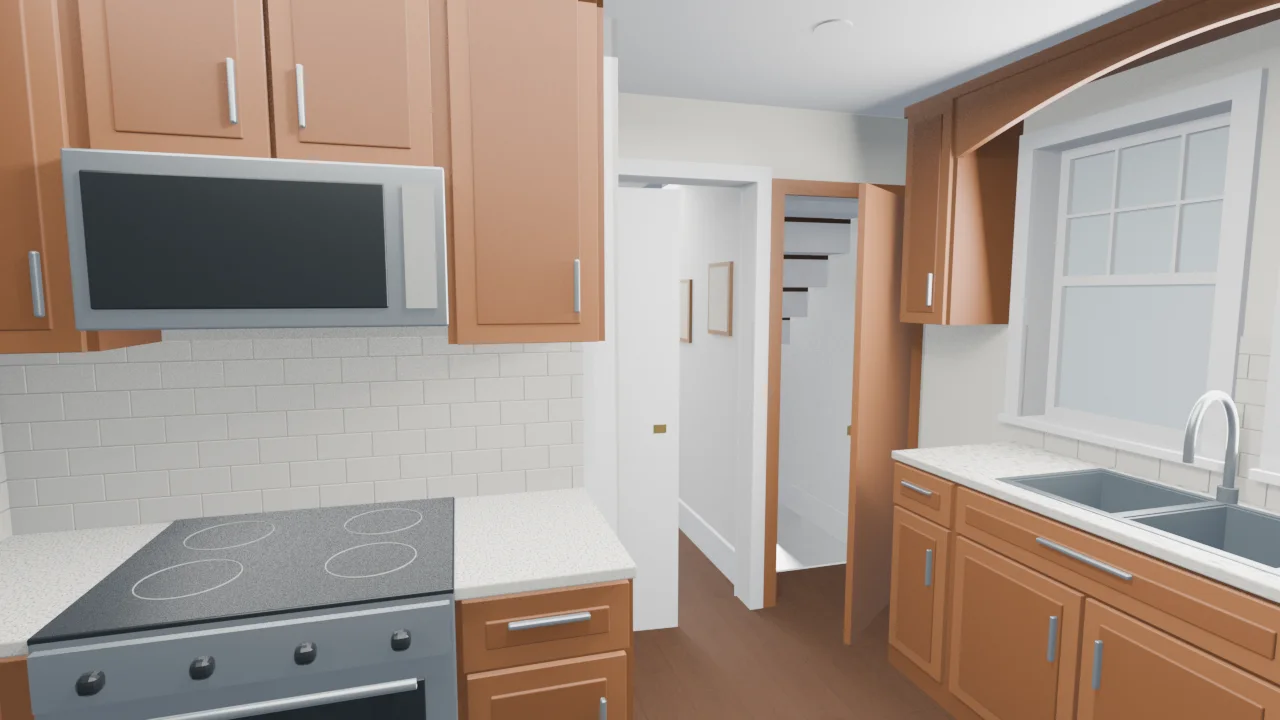 Kitchen entry wall