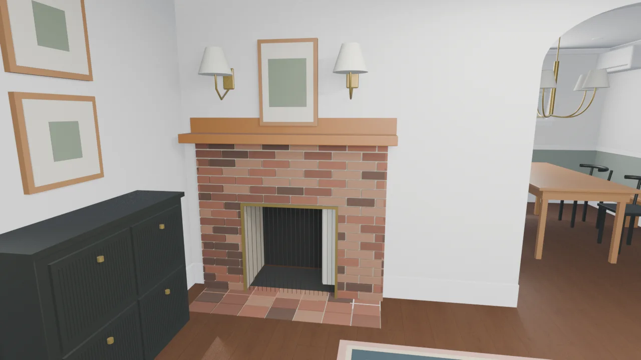 Fireplace detail
