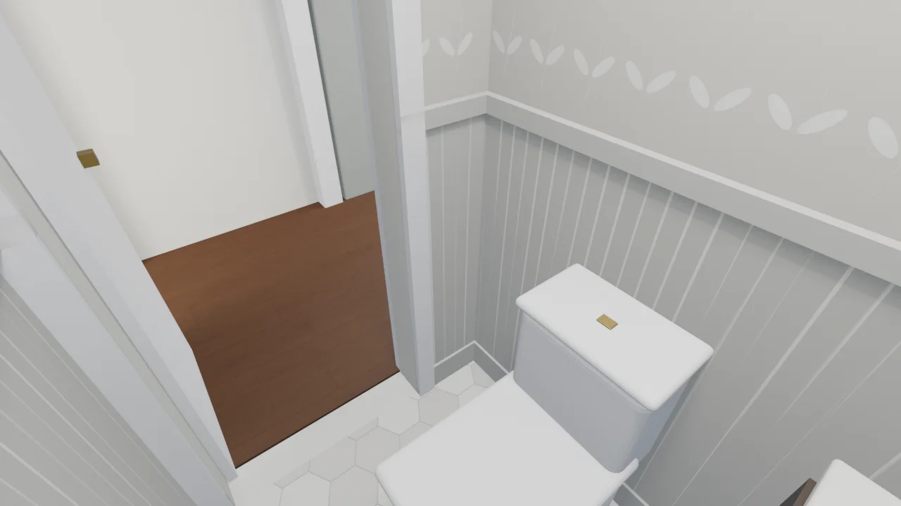 Powder room reverse
