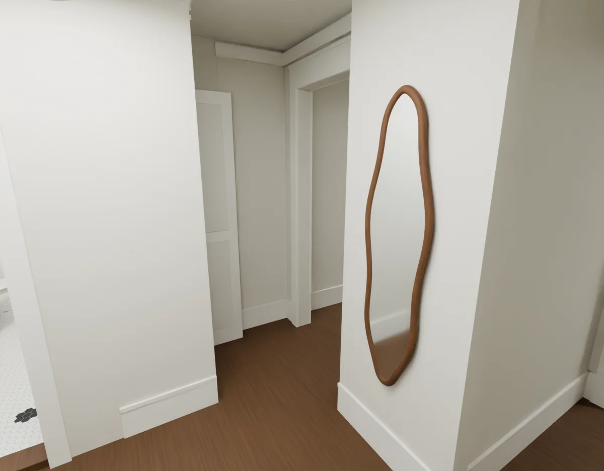 Hall and linen cupboard