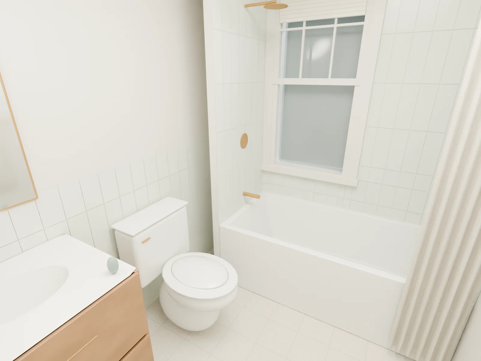 Hall bath: at the door