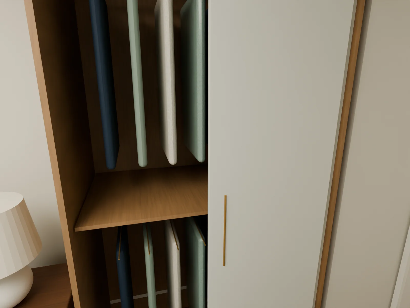 Primary: the chimney-side closet